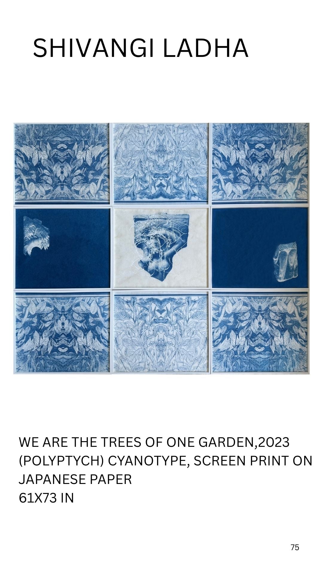 WE ARE THE TREES OF ONE GARDEN,2023