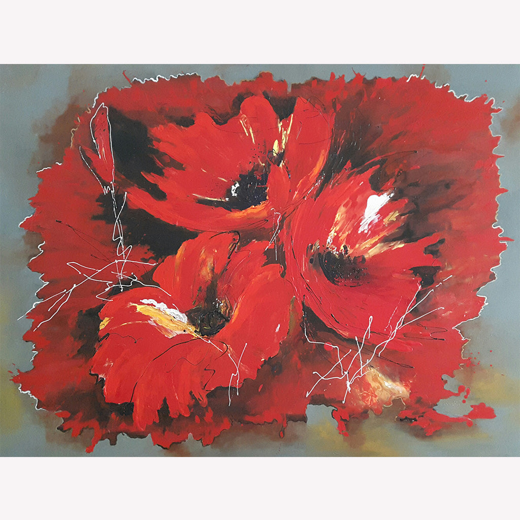 Abstract Poppies - Surbhi Soni